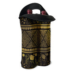 Ethnic Thai Elephant Pattern Print Double Neoprene Wine Tote