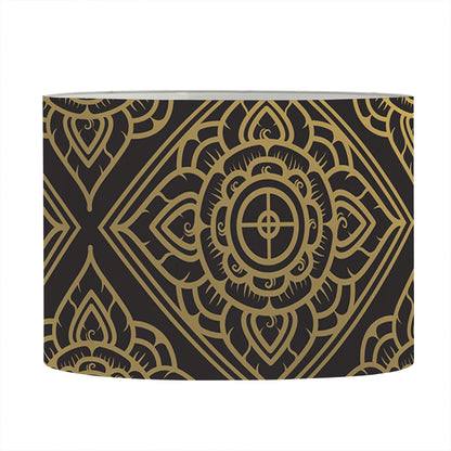Ethnic Thai Elephant Pattern Print Drum Lamp Shade