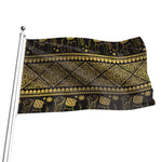 Ethnic Thai Elephant Pattern Print Flag