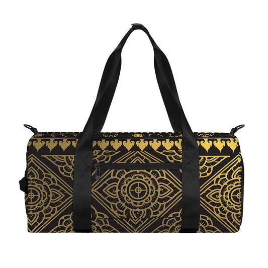 Ethnic Thai Elephant Pattern Print Gym Bag