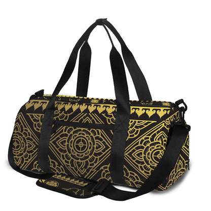 Ethnic Thai Elephant Pattern Print Gym Bag