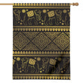 Ethnic Thai Elephant Pattern Print House Flag