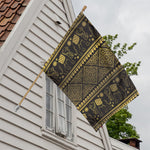 Ethnic Thai Elephant Pattern Print House Flag