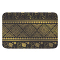 Ethnic Thai Elephant Pattern Print Indoor Door Mat
