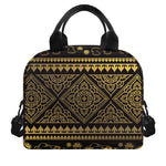 Ethnic Thai Elephant Pattern Print Insulated Lunch Bag