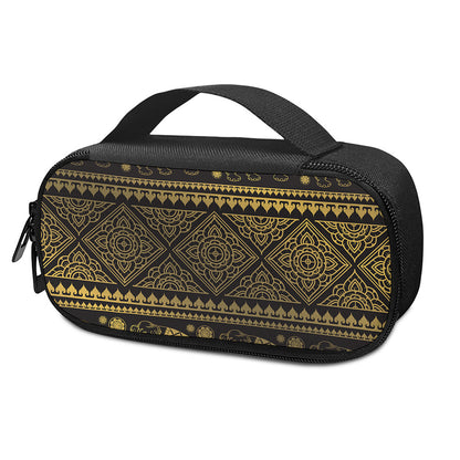 Ethnic Thai Elephant Pattern Print Insulin Cooler Travel Case