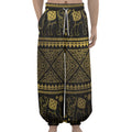 Ethnic Thai Elephant Pattern Print Lantern Pants