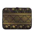 Ethnic Thai Elephant Pattern Print Laptop Sleeve