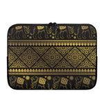 Ethnic Thai Elephant Pattern Print Laptop Sleeve