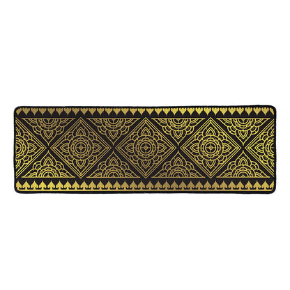 Ethnic Thai Elephant Pattern Print Long Kitchen Mat