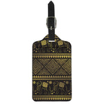 Ethnic Thai Elephant Pattern Print Luggage Tag