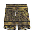 Ethnic Thai Elephant Pattern Print Men's Athletic Shorts