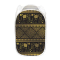 Ethnic Thai Elephant Pattern Print Mesh Laundry Hamper