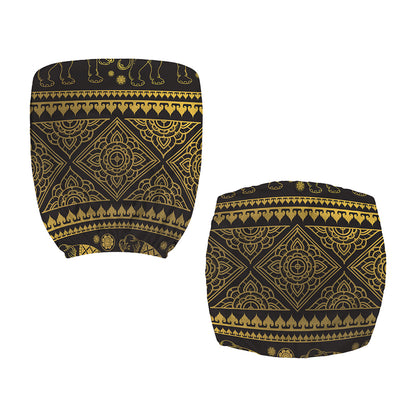 Ethnic Thai Elephant Pattern Print Office Chair Cover