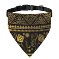 Ethnic Thai Elephant Pattern Print Over The Collar Dog Bandana