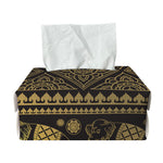 Ethnic Thai Elephant Pattern Print Rectangle Tissue Box Cover
