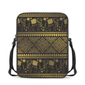 Ethnic Thai Elephant Pattern Print Rectangular Crossbody Bag