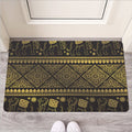 Ethnic Thai Elephant Pattern Print Rubber Doormat