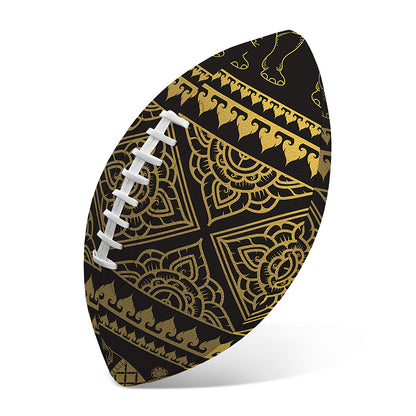 Ethnic Thai Elephant Pattern Print Rugby Ball