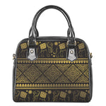 Ethnic Thai Elephant Pattern Print Shoulder Handbag
