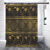 Ethnic Thai Elephant Pattern Print Shower Curtain