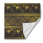 Ethnic Thai Elephant Pattern Print Silk Bandana