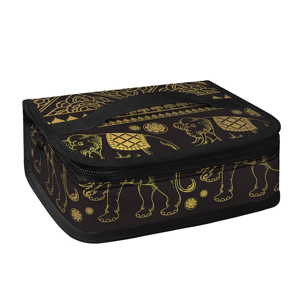Ethnic Thai Elephant Pattern Print Small Lunch Bag