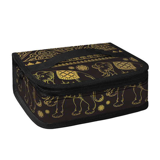 Ethnic Thai Elephant Pattern Print Small Lunch Bag