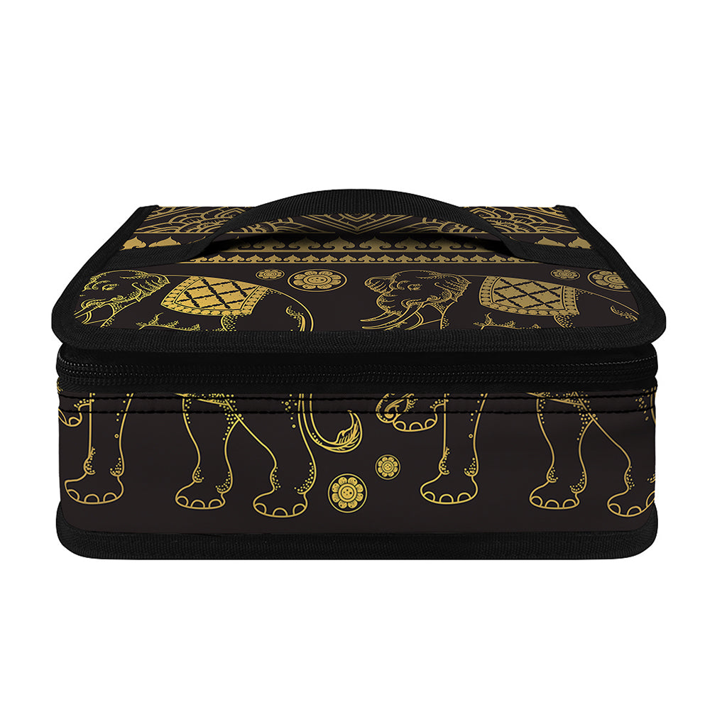 Ethnic Thai Elephant Pattern Print Small Lunch Bag