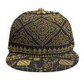 Ethnic Thai Elephant Pattern Print Snapback Cap