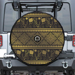 Ethnic Thai Elephant Pattern Print Tire Cover With Camera Hole