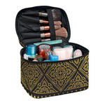 Ethnic Thai Elephant Pattern Print Travel Makeup Bag