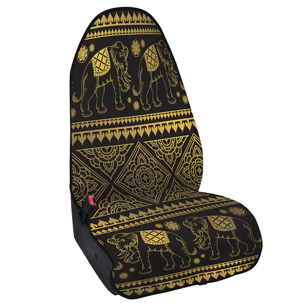 Ethnic Thai Elephant Pattern Print Waterproof Car Seat Cover