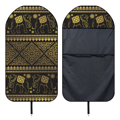 Ethnic Thai Elephant Pattern Print Waterproof Car Seat Cover
