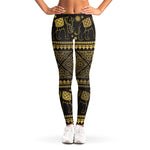 Ethnic Thai Elephant Pattern Print Women's Leggings