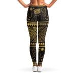 Ethnic Thai Elephant Pattern Print Women's Leggings
