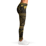 Ethnic Thai Elephant Pattern Print Women's Leggings