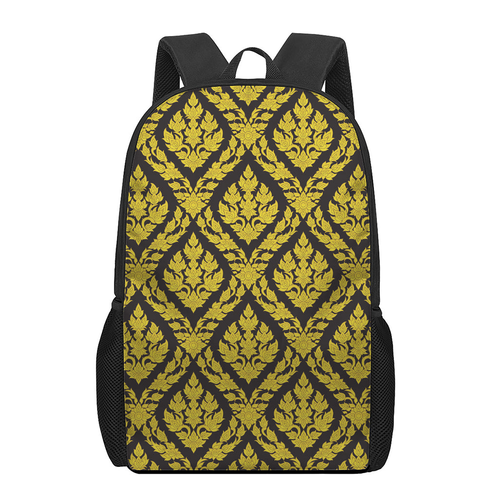 Ethnic Thai Pattern Print 17 Inch Backpack
