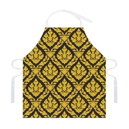Ethnic Thai Pattern Print Adjustable Apron