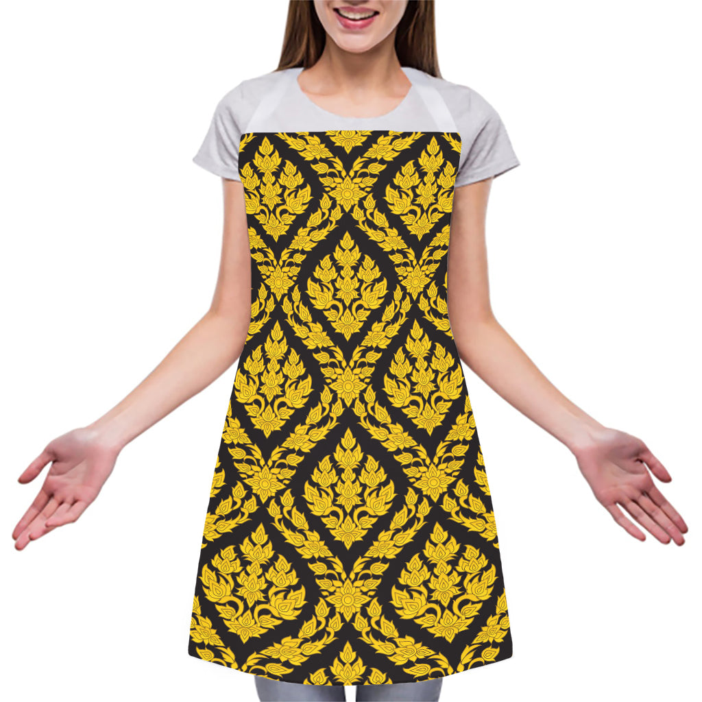 Ethnic Thai Pattern Print Adjustable Apron