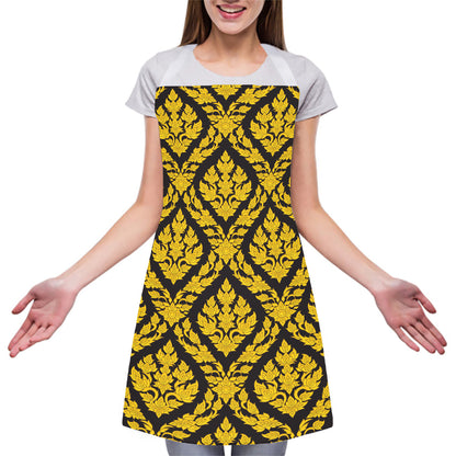Ethnic Thai Pattern Print Adjustable Apron