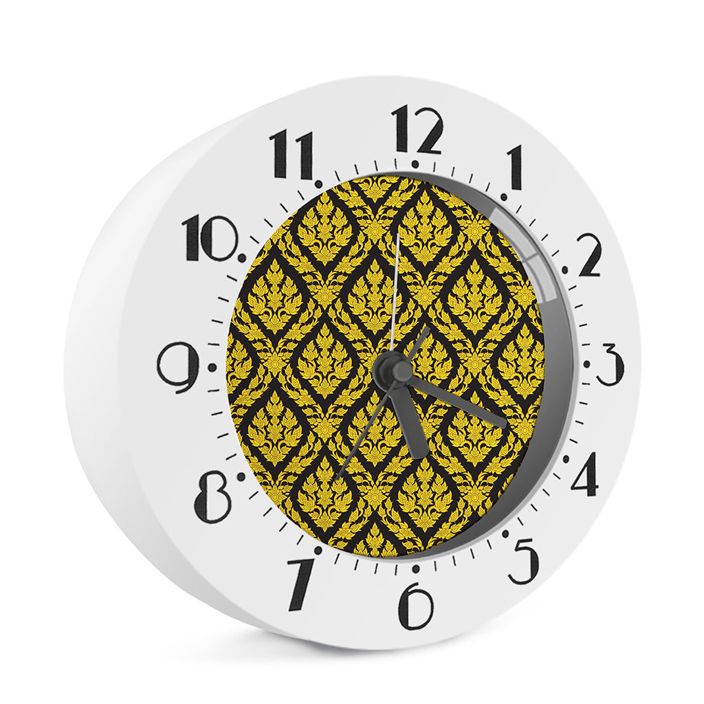 Ethnic Thai Pattern Print Alarm Clock