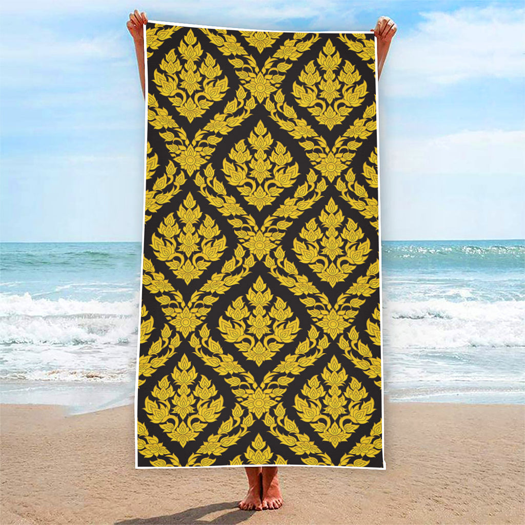 Ethnic Thai Pattern Print Beach Towel