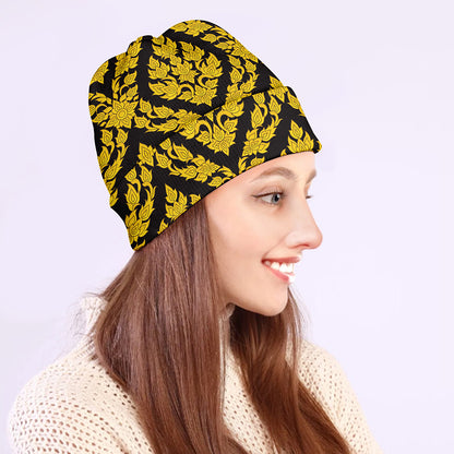 Ethnic Thai Pattern Print Beanie