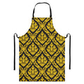 Ethnic Thai Pattern Print Bib Apron With Pocket
