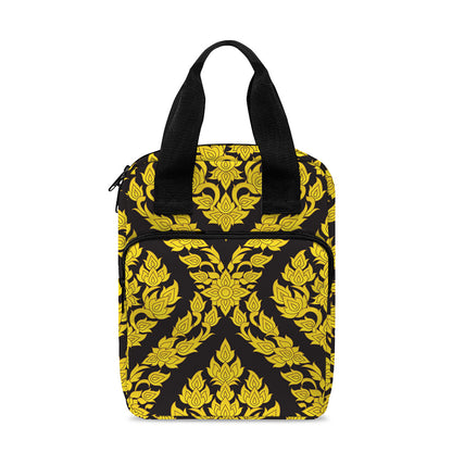 Ethnic Thai Pattern Print Bible Tote Bag