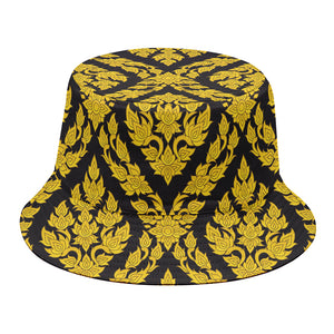 Ethnic Thai Pattern Print Bucket Hat