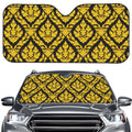 Ethnic Thai Pattern Print Car Windshield Sun Shade