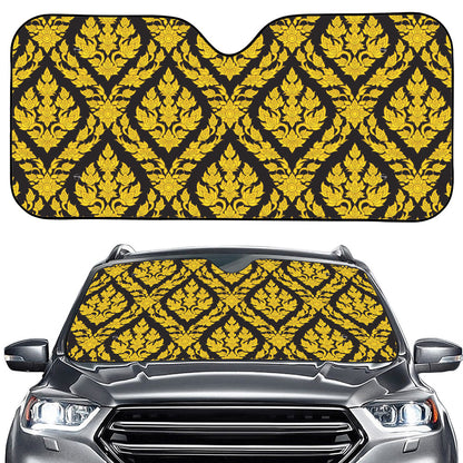 Ethnic Thai Pattern Print Car Windshield Sun Shade