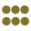 Ethnic Thai Pattern Print Coaster Set